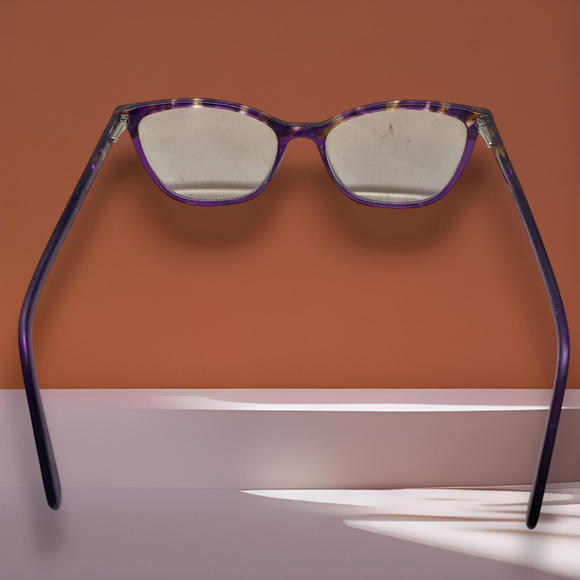Adin Thomas Eyeglasses Frames Only Purple Havana Full Rim AT-414 C1 52-17-140mm main image 6